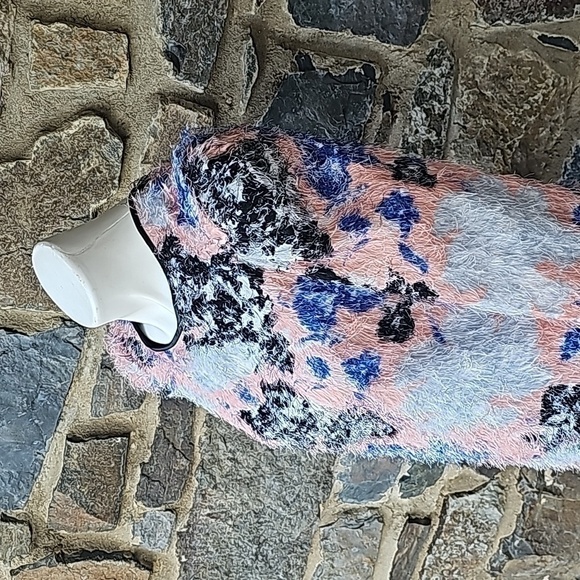 MSGM NWT Mod Feathered Fringe Dress multicolor Size 42 - Picture 5 of 10